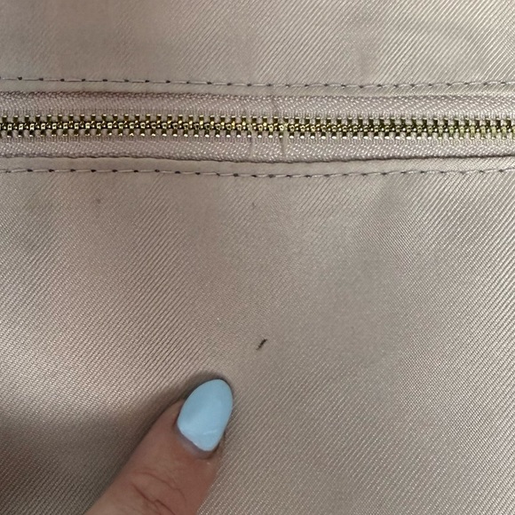 Calpak Womens Kaya Dark Gray Taupe Faux Leather Adjustable Strap Laptop Backpack - Picture 13 of 15